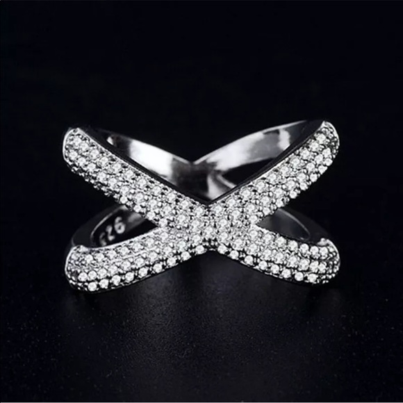 Infinity Women White Sapphire 925 Silver - Picture 4 of 6